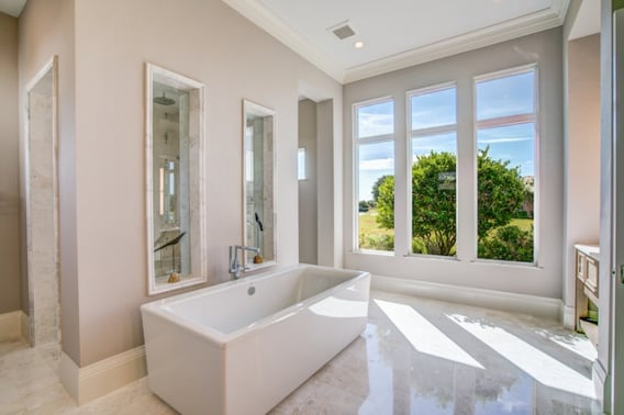 Master bathroom of the Isabella Grande luxury home, Sarasota