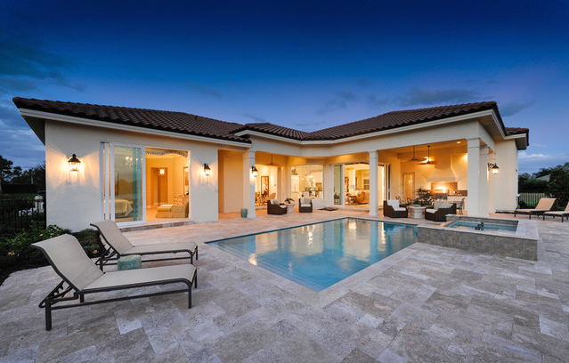 Estate homes by London Bay Homes at The Founder's Club community in Sarasota.