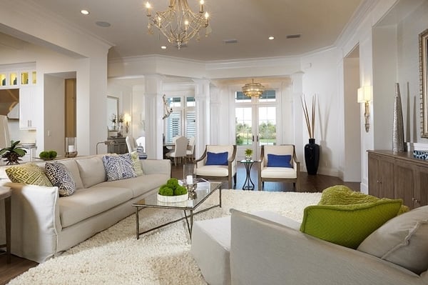 The living room of the Isabella Two-Story created by Sarasota home builder London Bay Homes